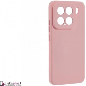 Liquid Air guminis rausvas dėklas - su kameros apsauga (Xiaomi 15)